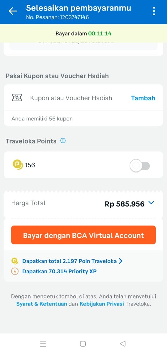 cara pesan hotel di traveloka aplikasi